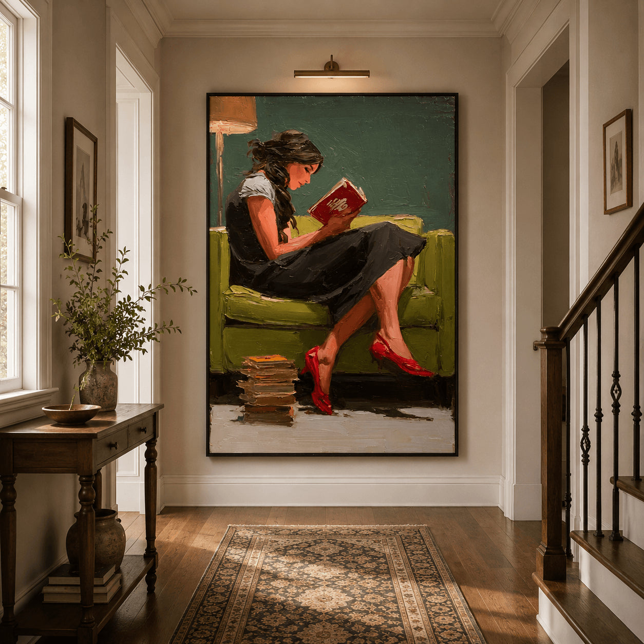 Impressionist Art | Evening Book Glow