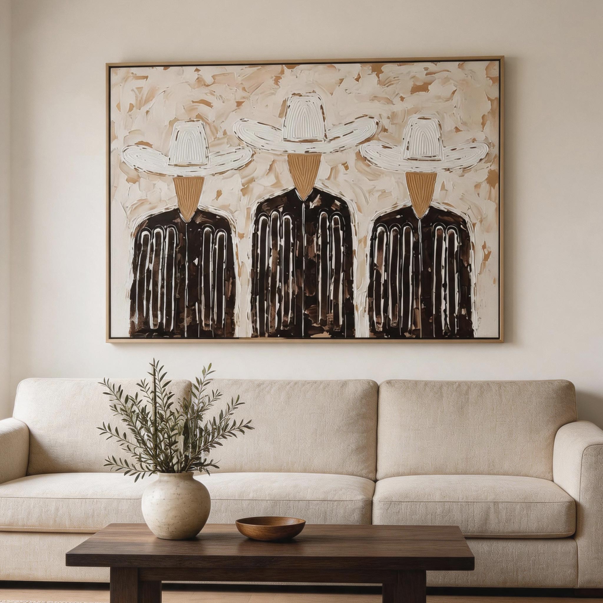 Three Riders | Vintage Americana Art