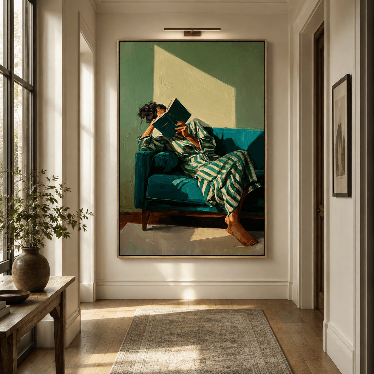 Impressionist Art | Sunlit Book Retreat
