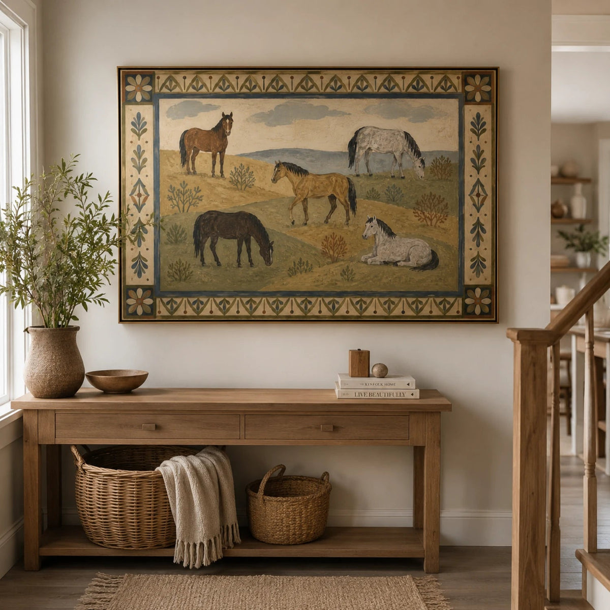 Vintage Americana Art | Pasture Reverie