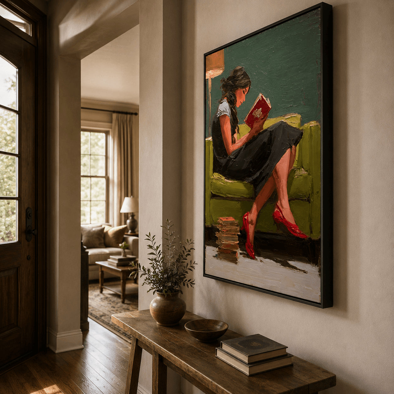 Impressionist Art | Evening Book Glow