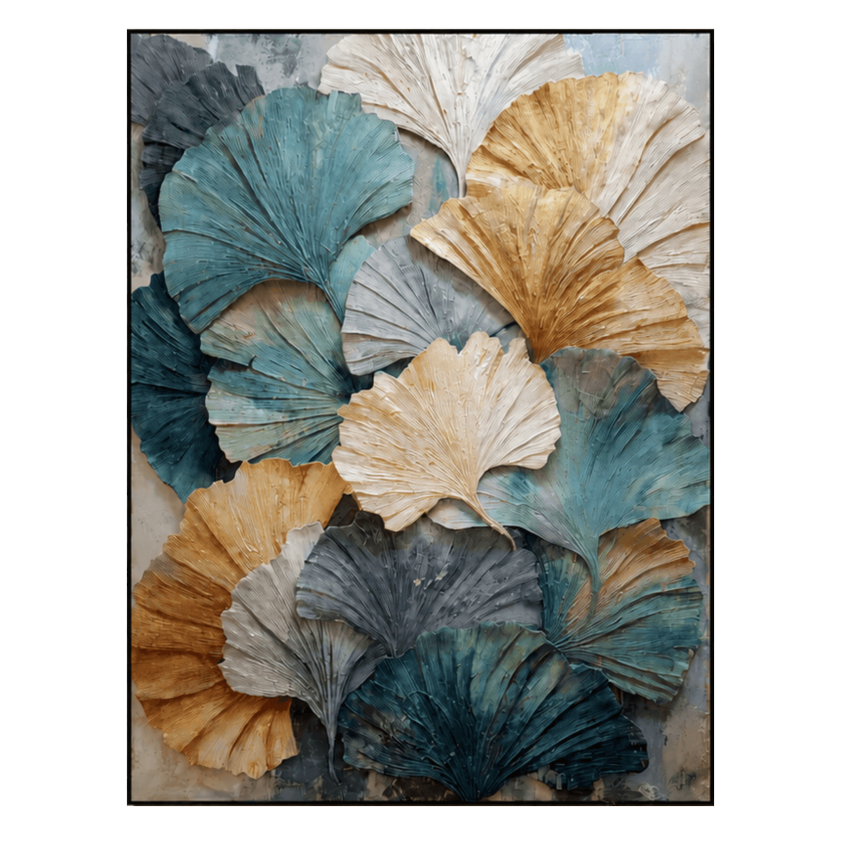 Contemporary Botanical | Autumn Ginkgo Leaves
