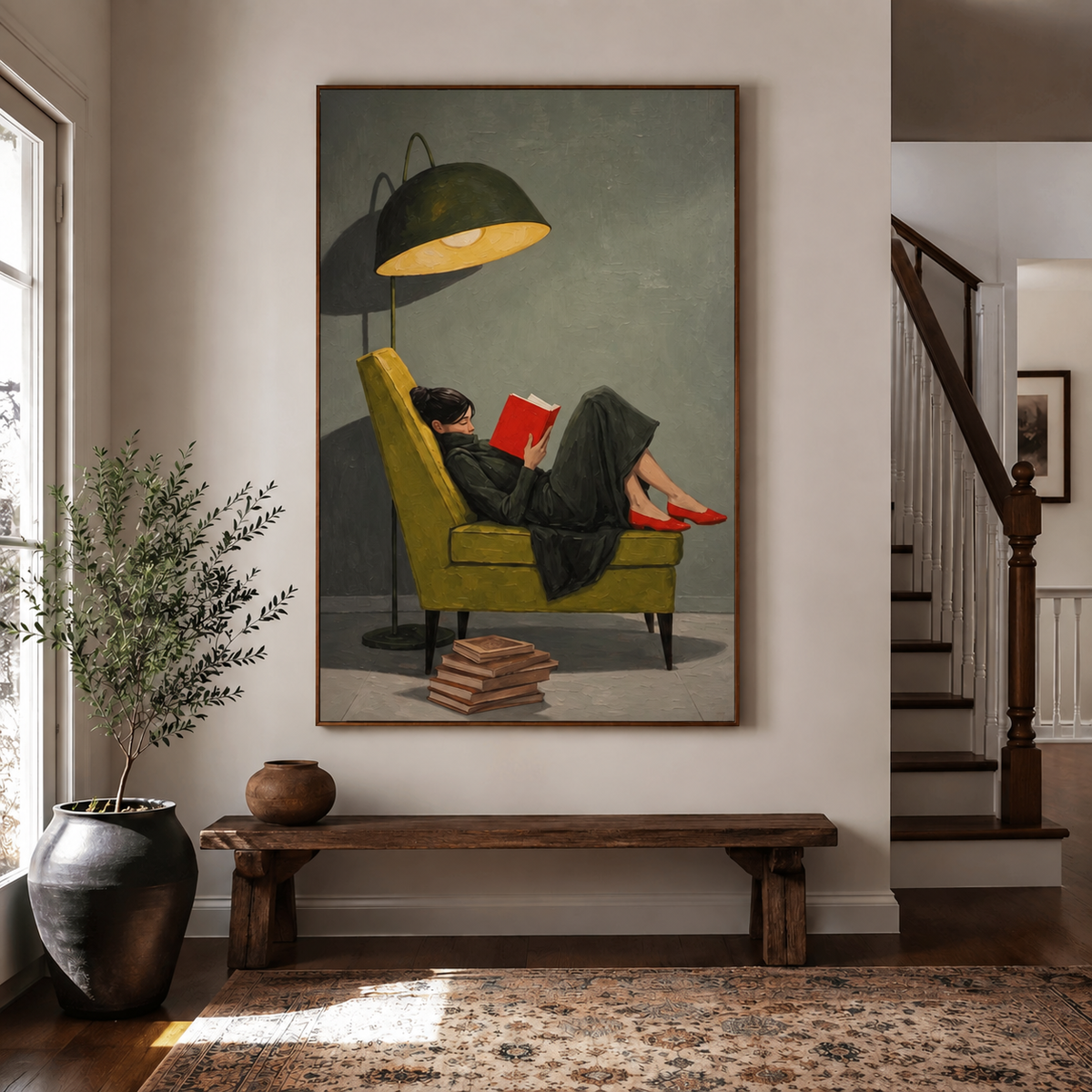 Impressionist Art | Lounging Reader Wall Art