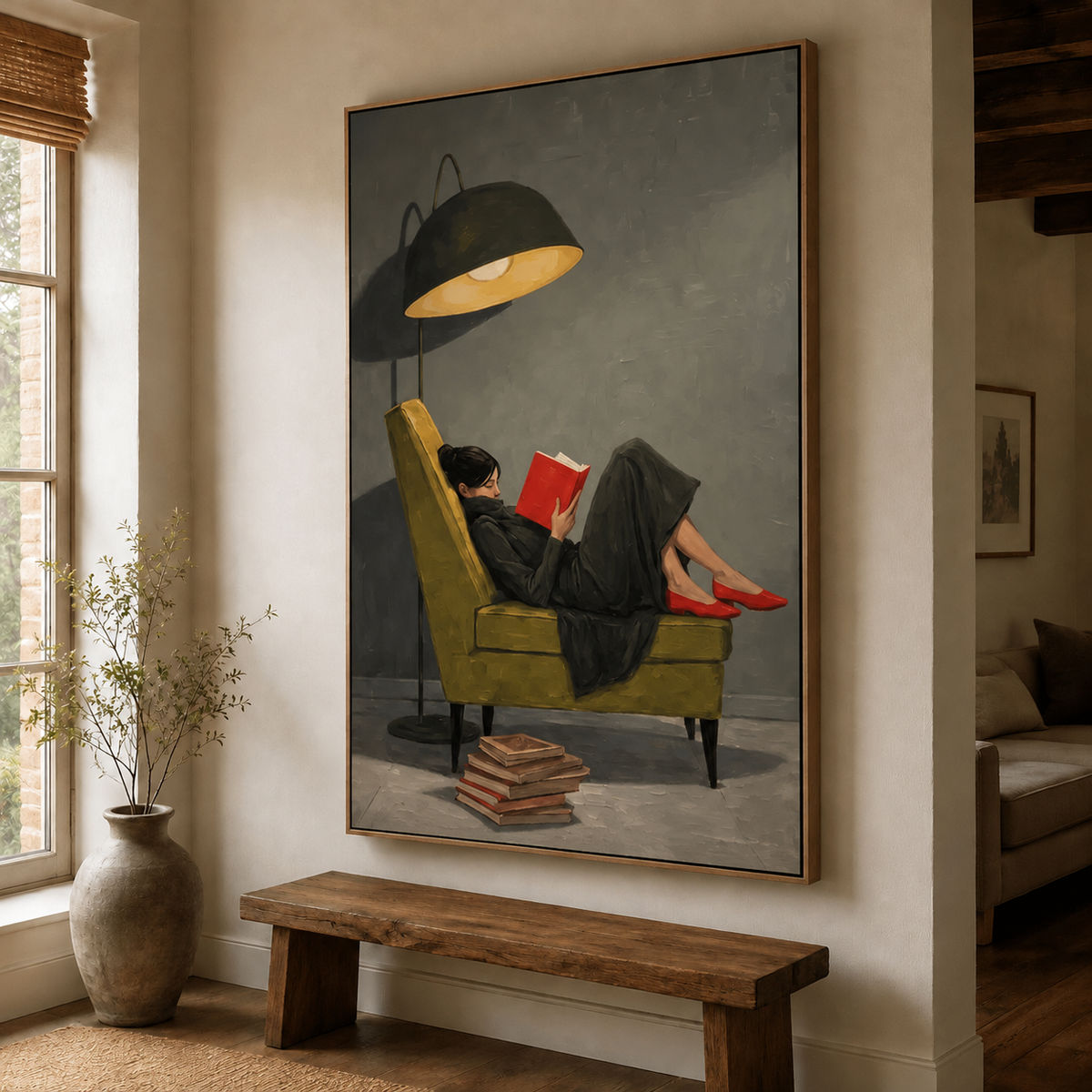 Impressionist Art | Lounging Reader Wall Art