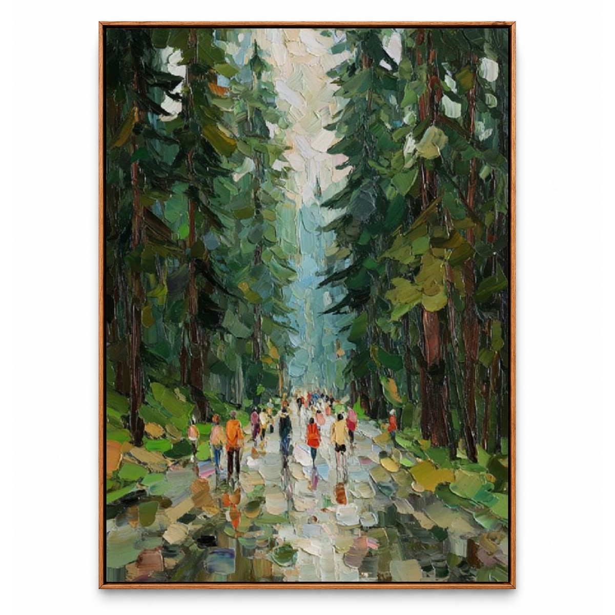 Impressionism Art | A Walk Beneath the Evergreens