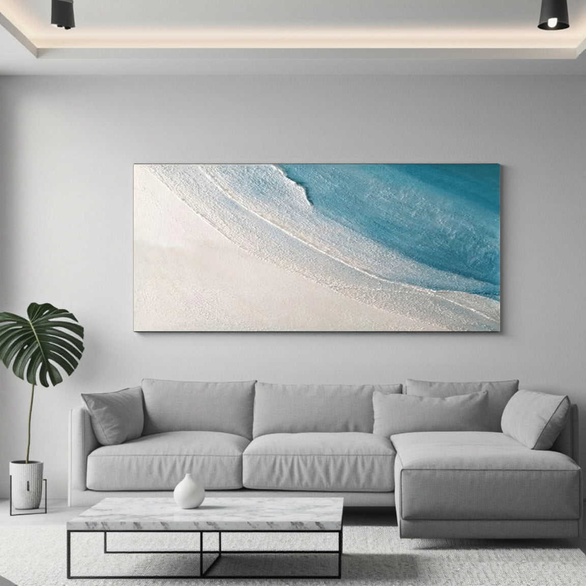 Striking Ocean Wave Canvas Art – Bold Coastal Wall Decor