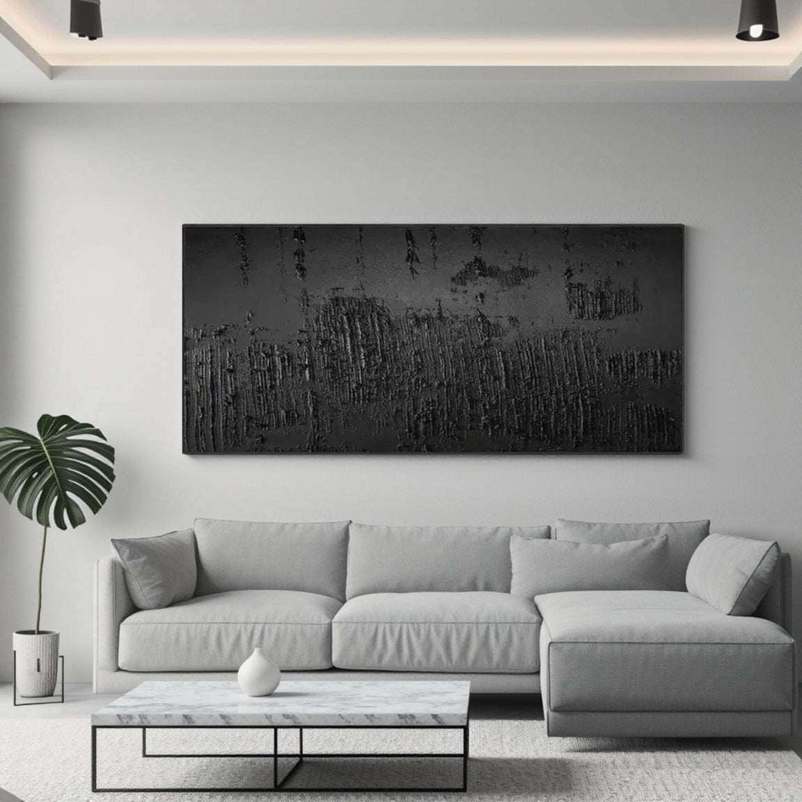 Glossy Vertical Line Wall Art