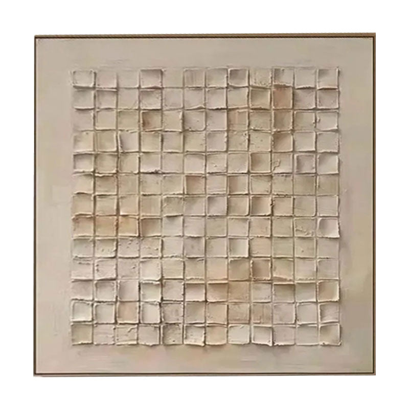 Sculptural Block Relief Textured Wall Art