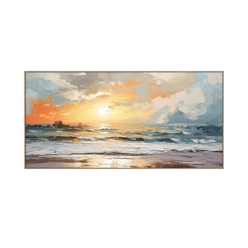 Sunset Beach Canvas Wall Art