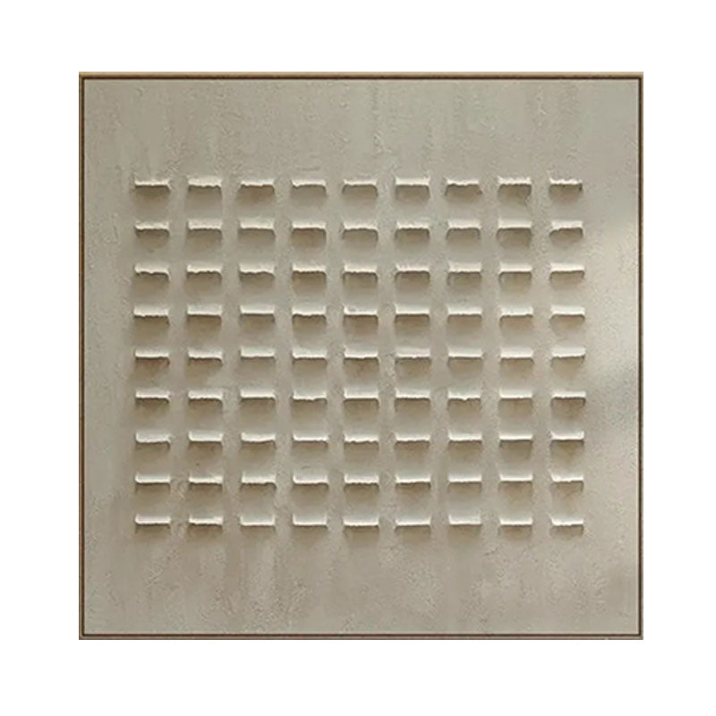 3D Textured Grid Dot Wall Art