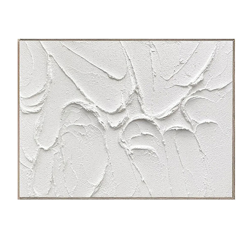 3D Textured White Branch Wall Art