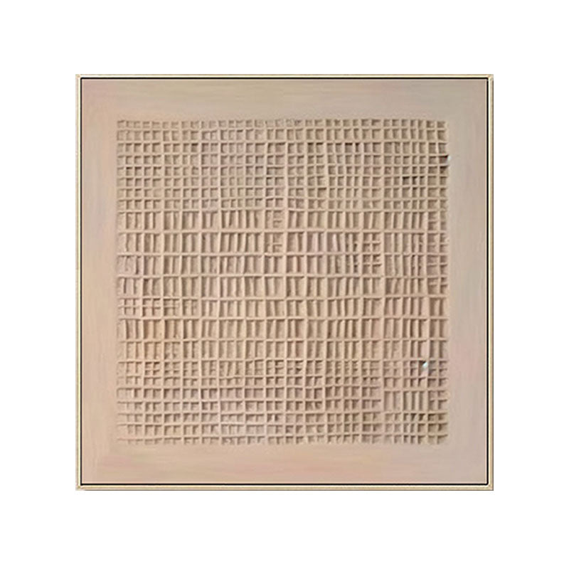 3D Textured Woven Grid Wall Art