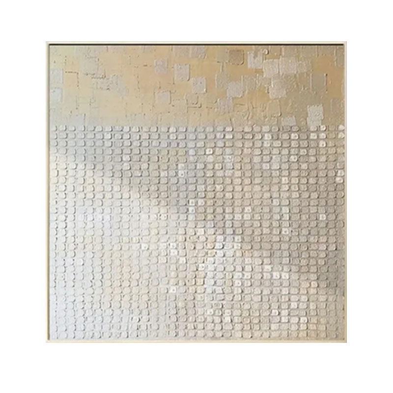 3D Textured Gold & Silver Mosaic Wall Art