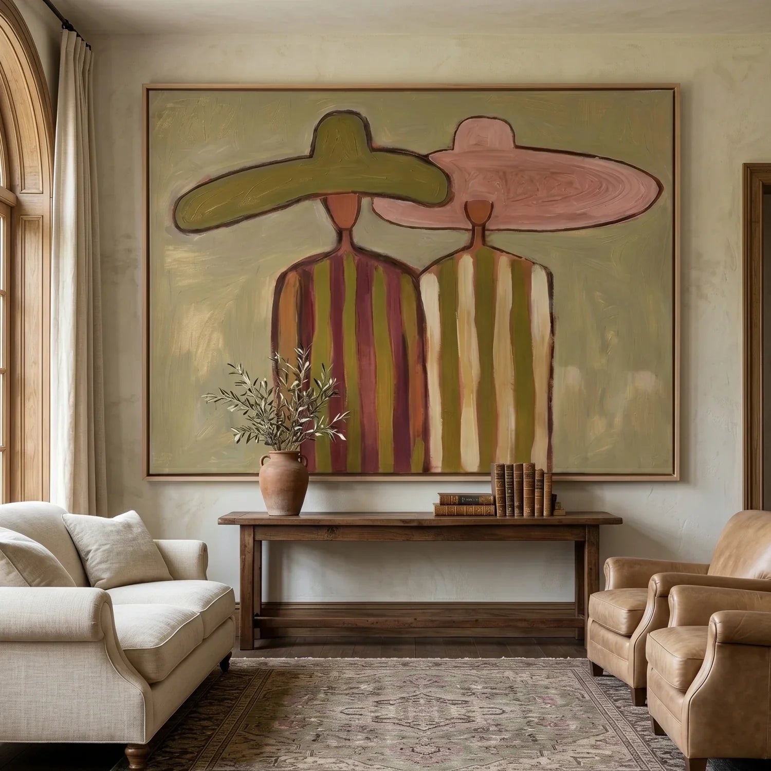 Vintage Silhouette Figures Wall Art