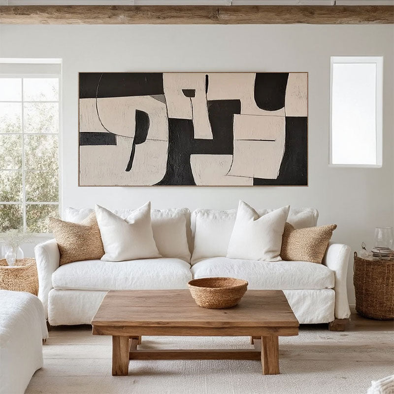 Textured Puzzle Shape Wall Art