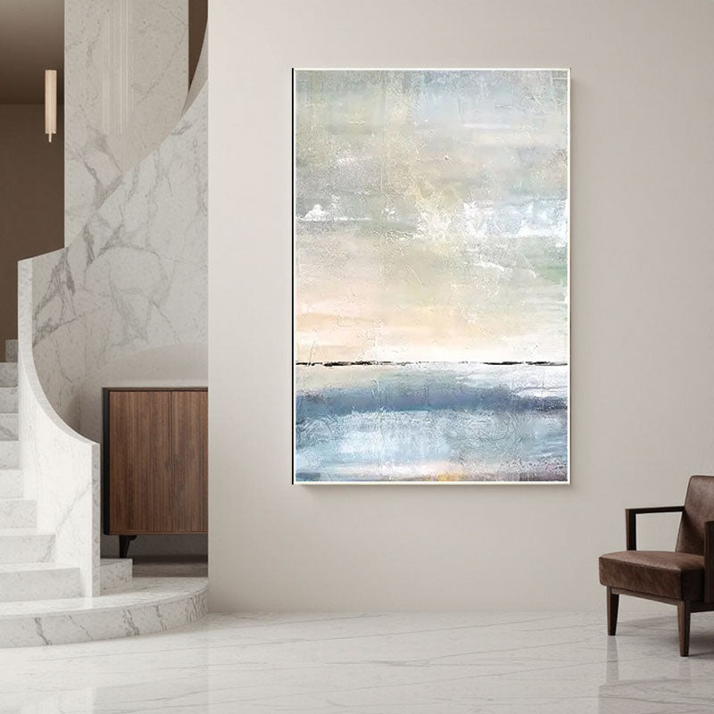 Textured Ocean Horizon Wall Art