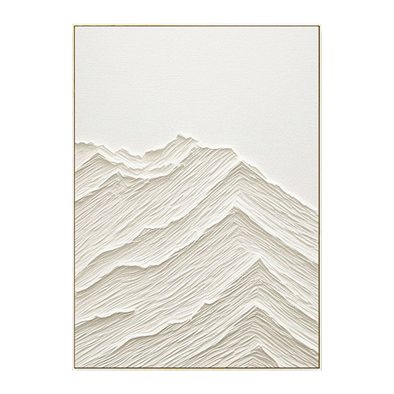 Textured Peaked Mountain Wall Art