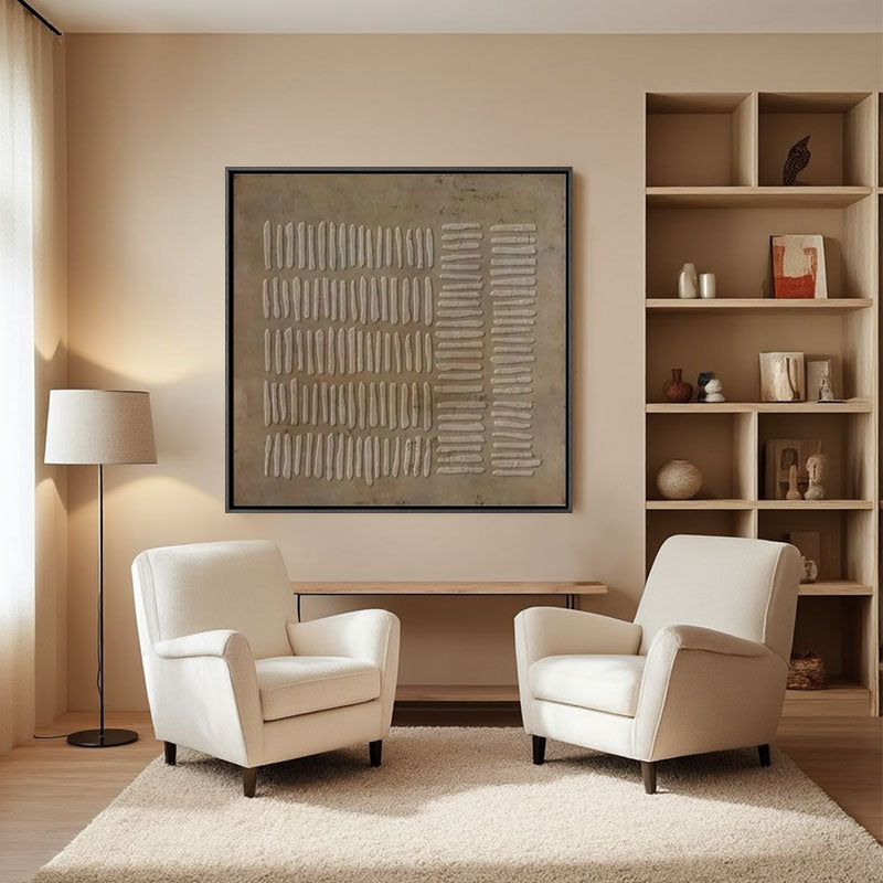 Textured Horizontal Line Wall Art