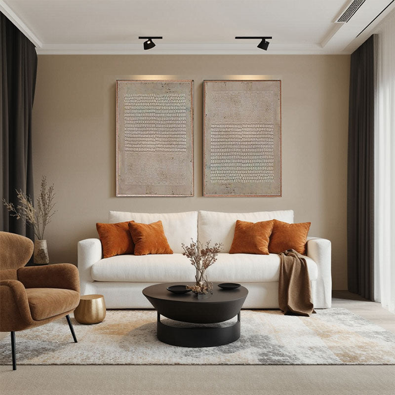Textured Woven Line Wall Art Set of 2