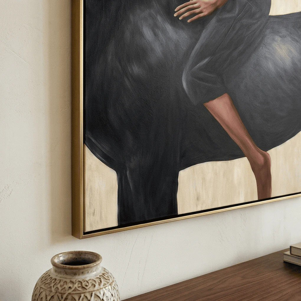 Wide-Brim Hat Woman on Horseback Wall Art