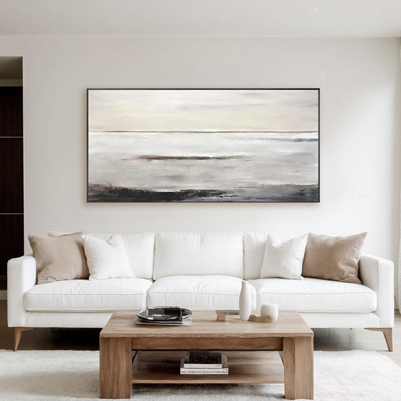 Misty Horizon Landscape Wall Art
