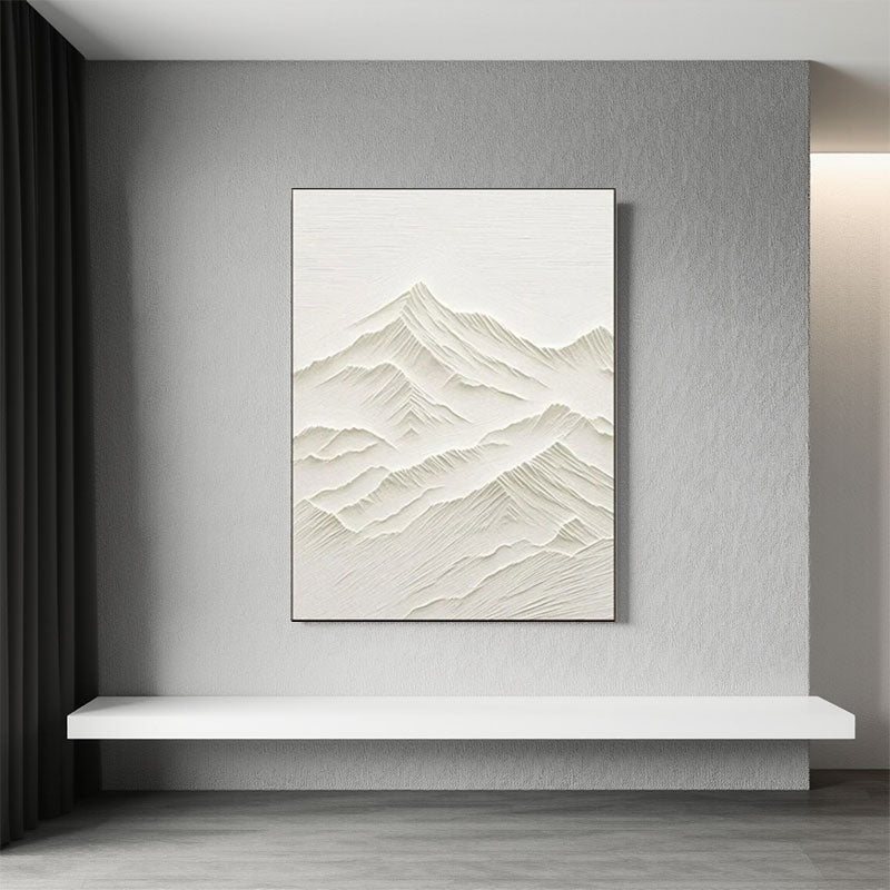 3D Textured Plaster Art Minimalist Wall Art