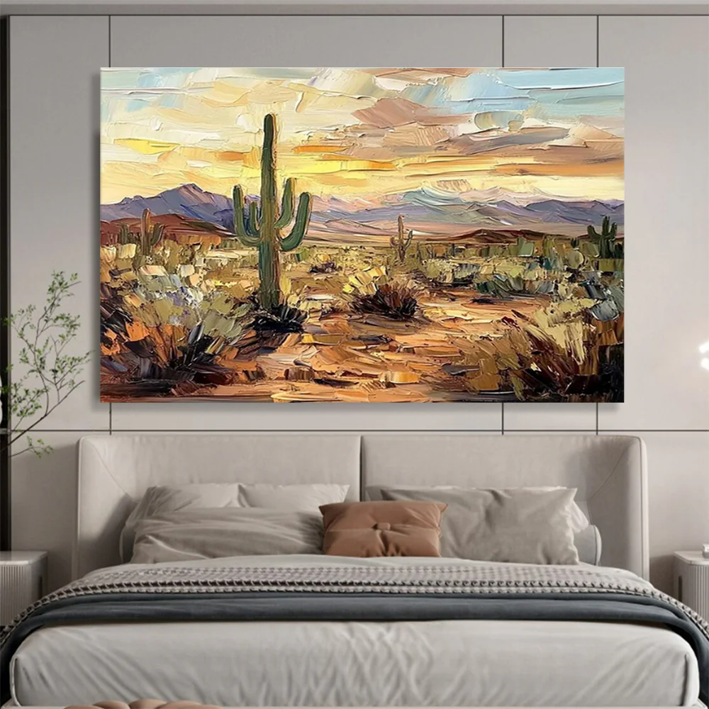 Desert Sunset Landscape Wall Art