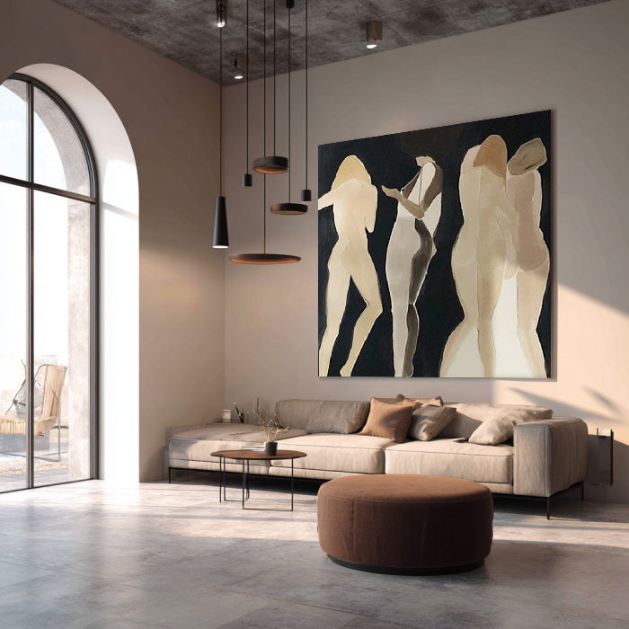 Rhythm of the Torso - Modern Abstract Female Figure Wall Art