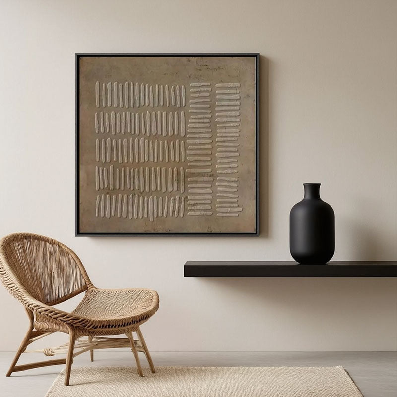 Textured Horizontal Line Wall Art