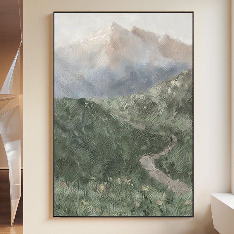 Misty Mountain Landscape Wall Art
