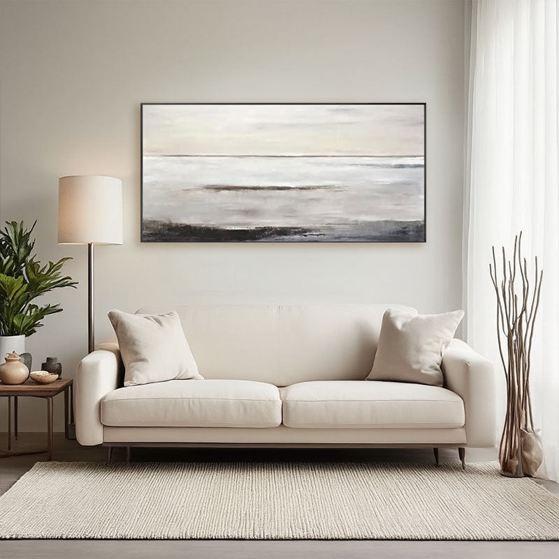 Misty Horizon Landscape Wall Art
