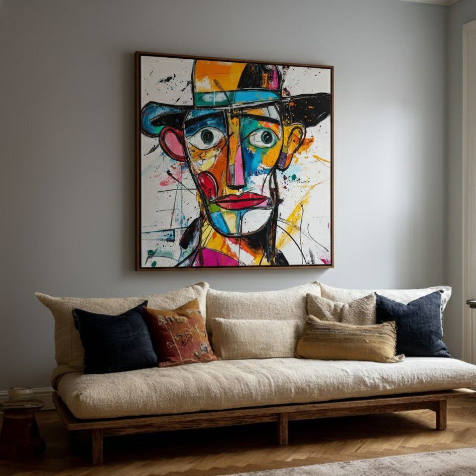 The Deconstructed Gaze - Modern Picasso Style Abstract Portrait Wall Art