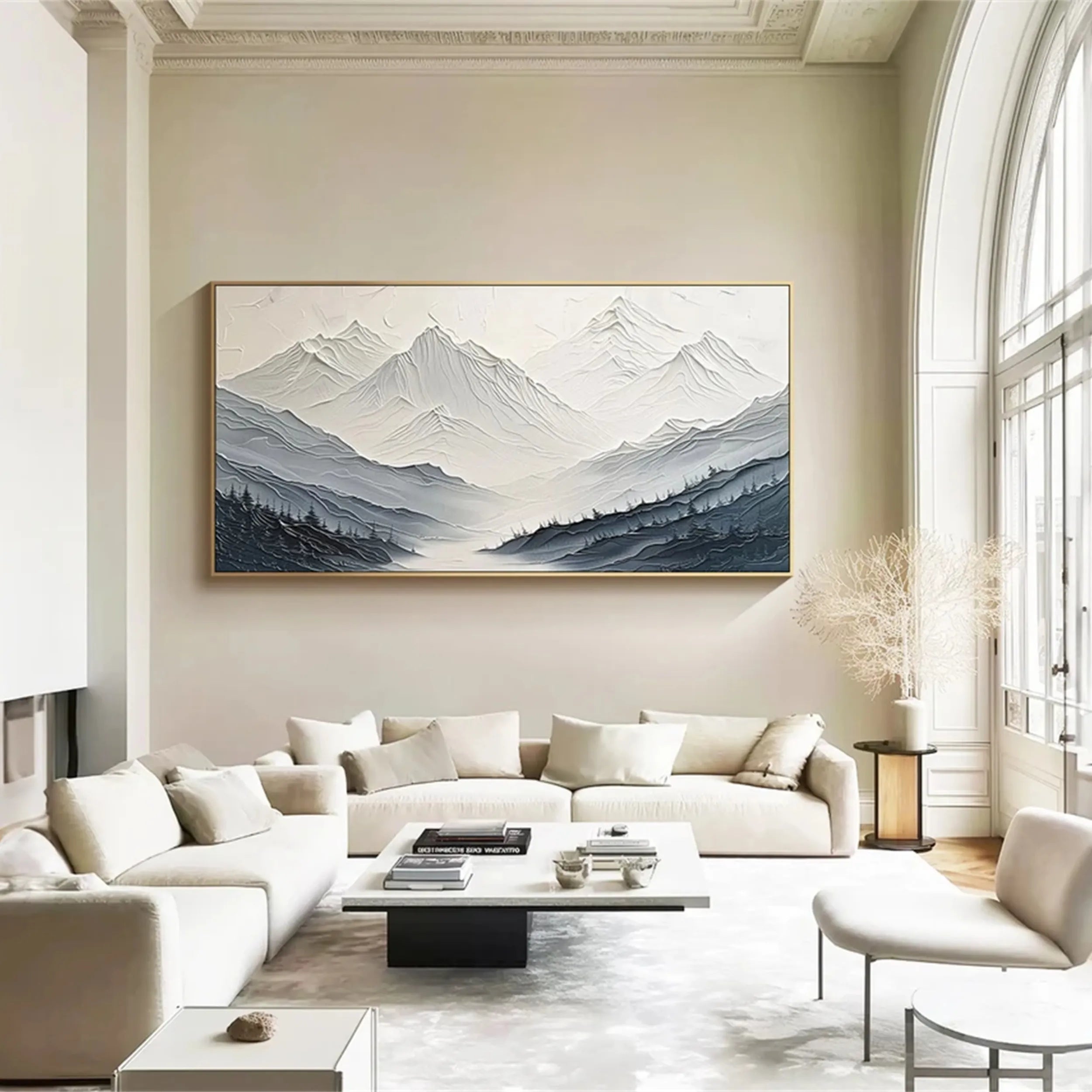 Sculptural Blue Ridge Panorama Wall Art