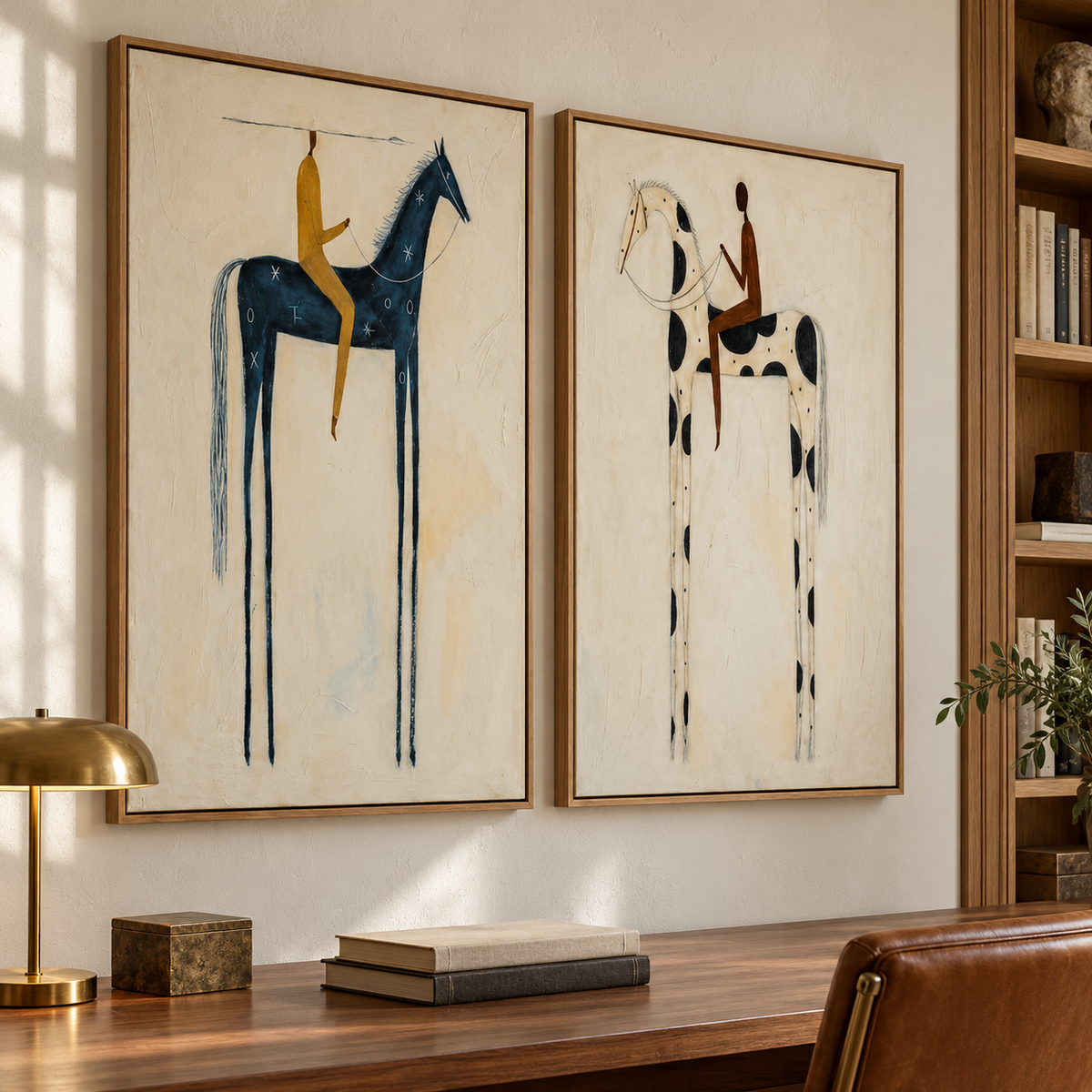 Modern Folk Art | Riders in Reverie