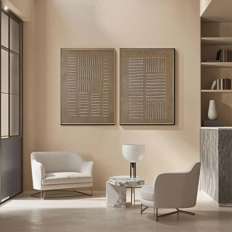 Textured Line Panel Set of 2