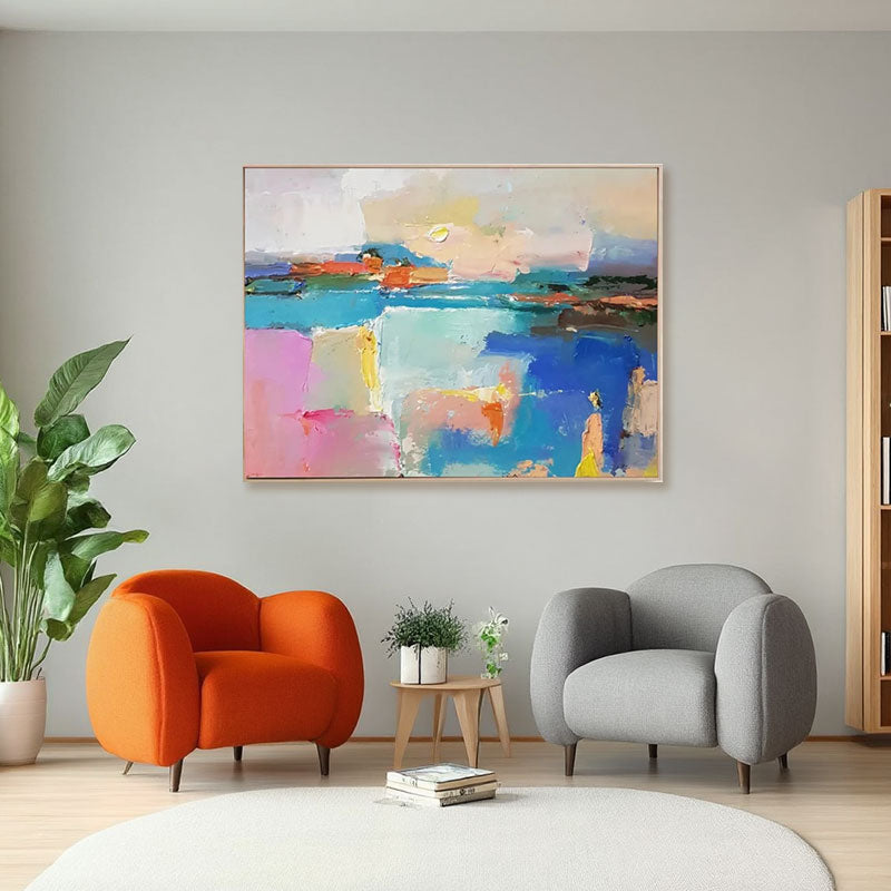 Colorful Abstract Landscape Wall Art
