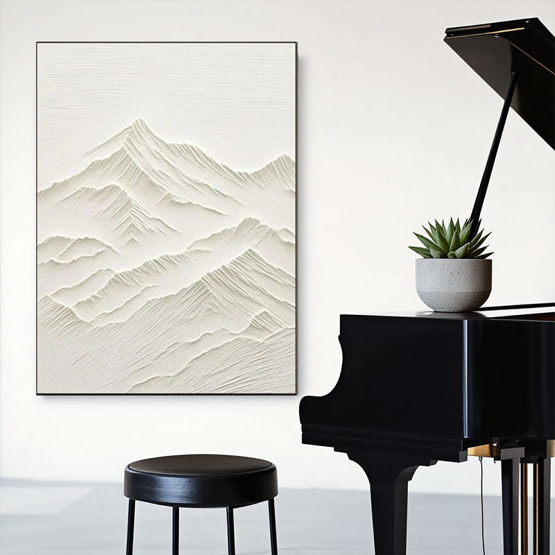3D Textured Plaster Art Minimalist Wall Art