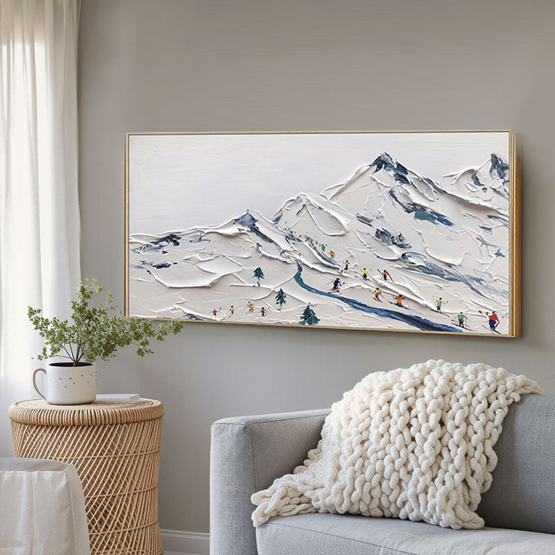 Textured Ski Slope Wall Art