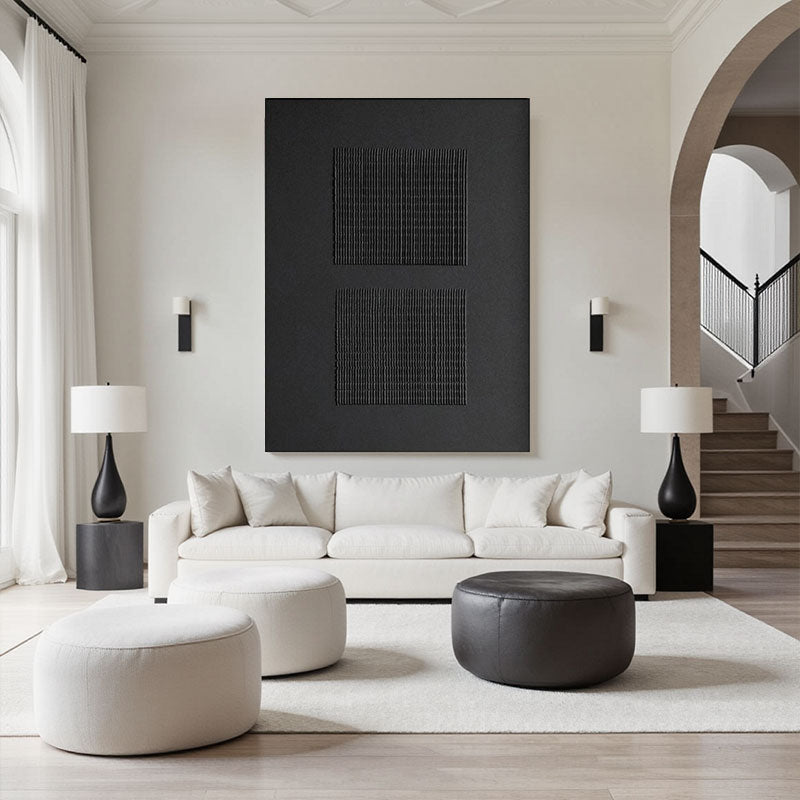 Textured Panel Block Wall Art