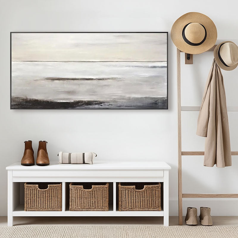 Misty Horizon Landscape Wall Art
