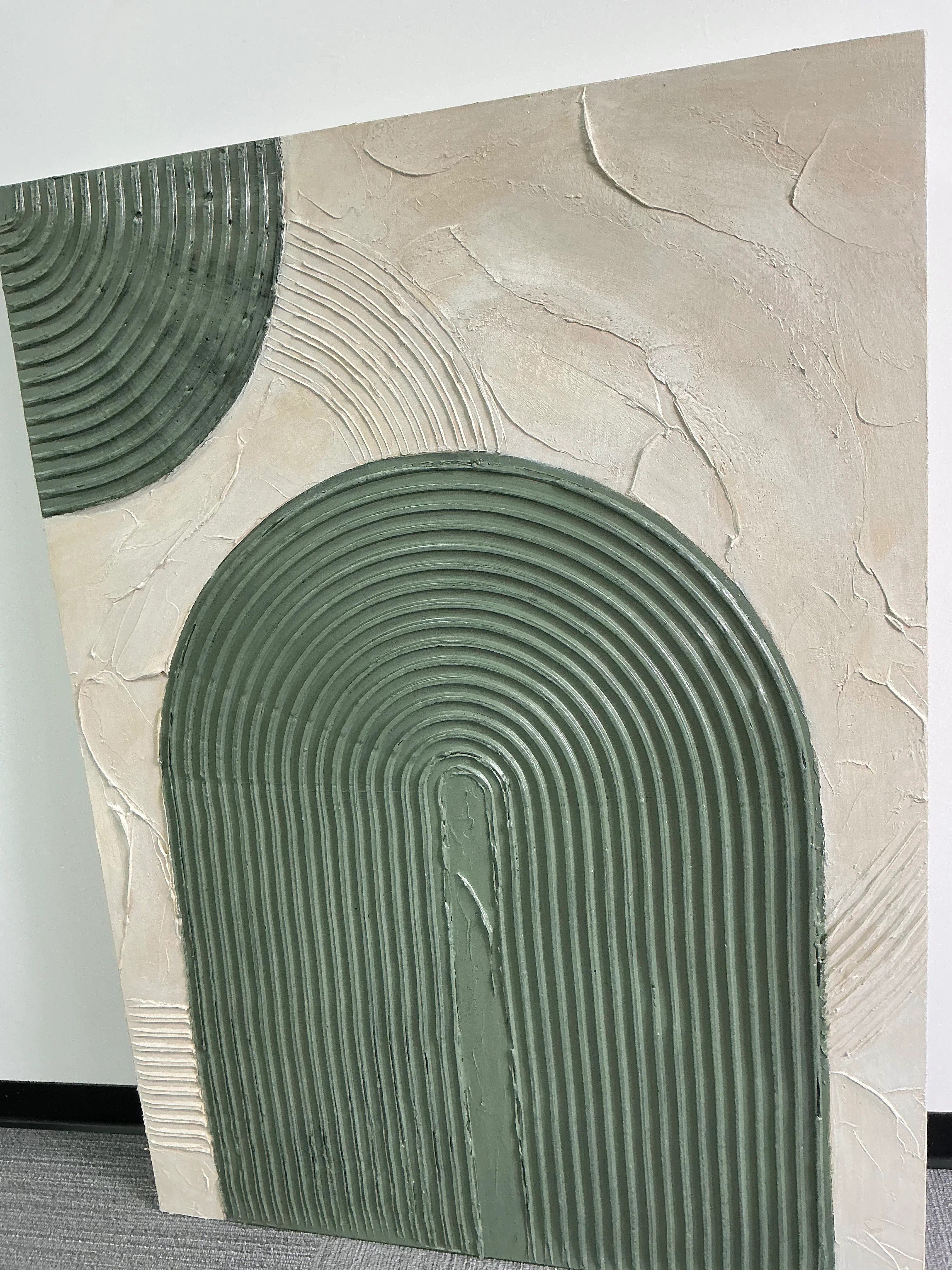 Sculptural Arch & Ribbon Wave Wall Art