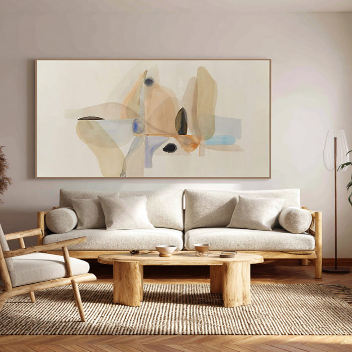 The Zen of Breathing - Modern Ink Wash Style Abstract Wall Art
