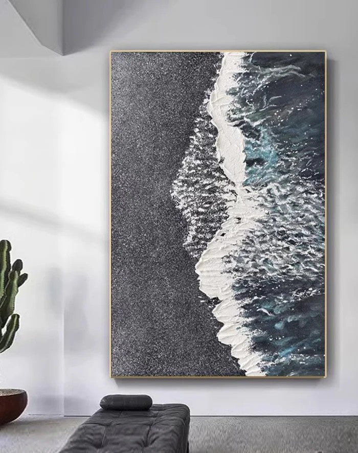 Abstract Painting "Midnight Tide"