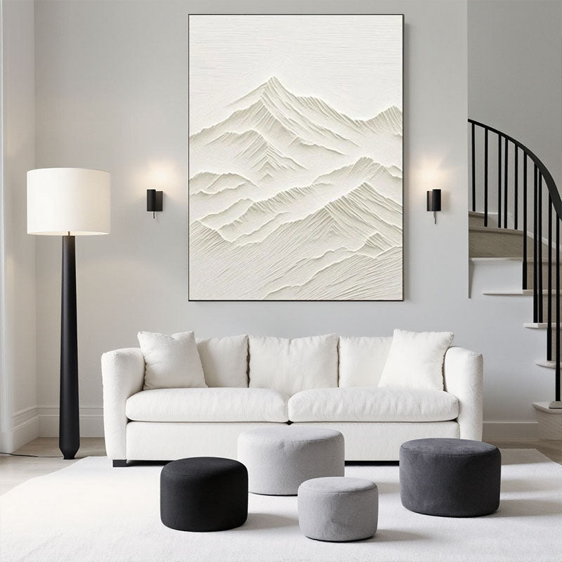 3D Textured Plaster Art Minimalist Wall Art