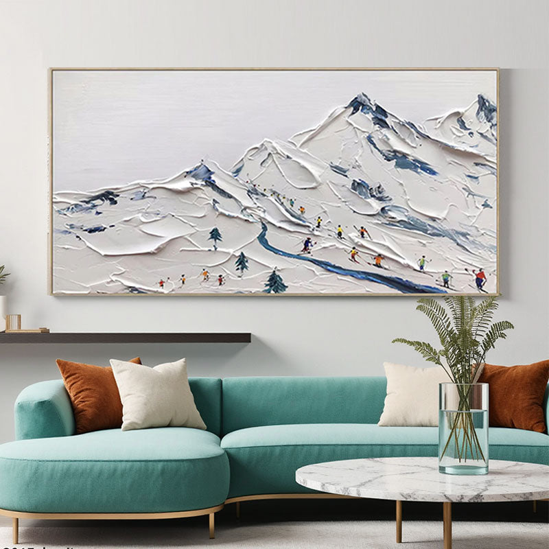 Textured Ski Slope Wall Art