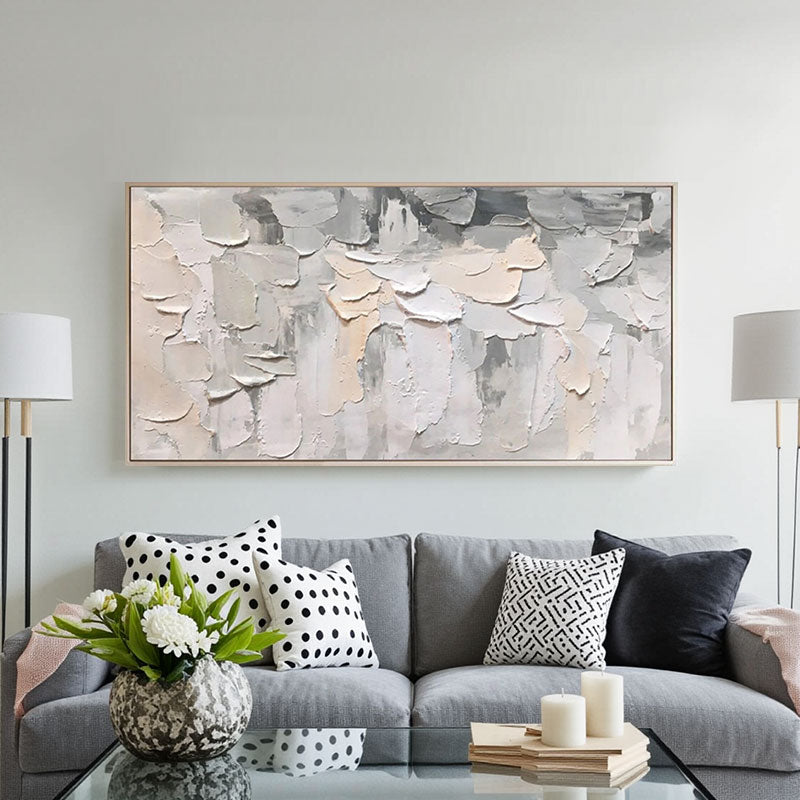 Sculptural Layered Paint Texture Wall Art