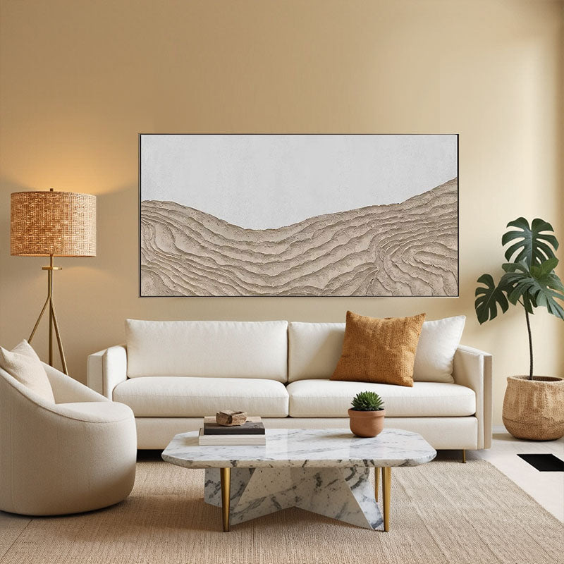 Desert Landscape Textured Horizontal Wall Art