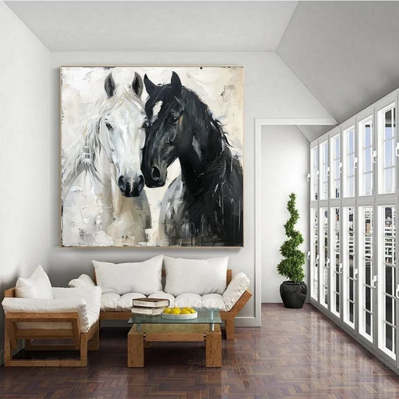 Abstract Animal Art Horse Texture Wall Art