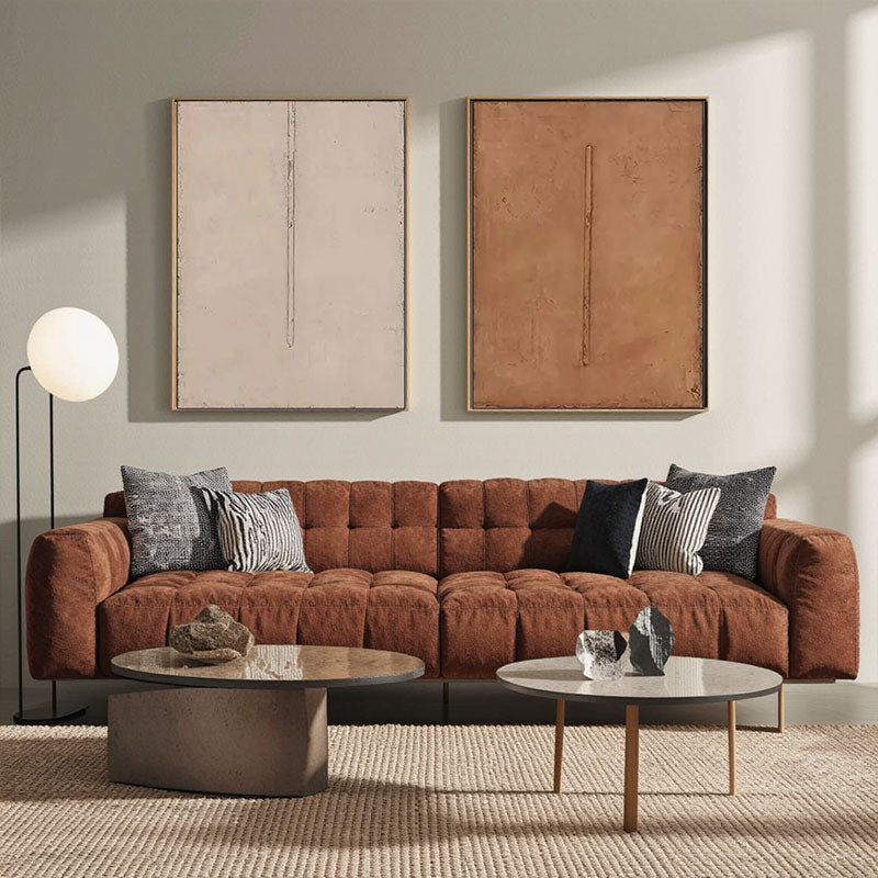 Textured Minimalist Line Wall Art Set of 2