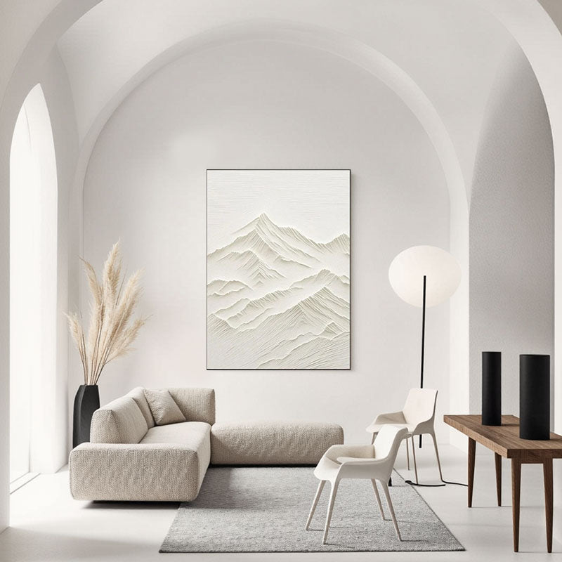 3D Textured Plaster Art Minimalist Wall Art